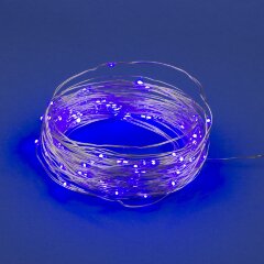 ULD-S1000-100-SCB-3AA PURPLE IP20 DEW Гирлянда светодиодная на батарейках 3AA не в-к, Роса, 10м, 100 светодиодов, Фиолетовый свет, Провод медный, TM Uniel