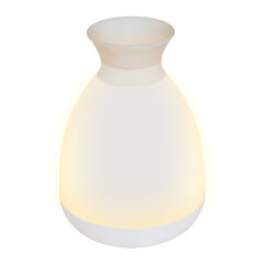 ULD-R200 LED-100Lm-3000K-RGB WHITE Настольный светильник ваза, 3W, Встроенный аккумулятор 1800mAh, Сенсорный выключатель, Белый, ТМ Uniel