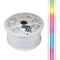 ULS-N22-5050-80LED-m-8mm-IP67-220V-10W-m-50M-RGB Светодиодная гибкая герметичная лента, NEON, Бобина 50 м, RGB.