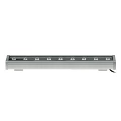 ULF-L52-9W-RGB-L50 DC24V IP65 SILVER Прожектор светодиодный линейный, 500мм, RGB, DC24V, Алюминий, TM Uniel