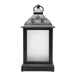 ULD-L1122-010-DTB-RGB-3D BLACK Фонарь со светодиодной гирляндой внутри, на батарейке в комплект не входит, 10 светодиодов, RGB свет, Черный корпус, 11x22 см.