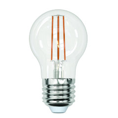 LED-G45-13W-3000K-E27-CL PLS02WH Лампа светодиодная, Форма шар, прозрачная, Серия Sky, Теплый белый свет 3000К.
