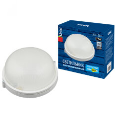 UWL-R01 100W-E27 IP54 WHITE Круг Светильник влагозащищенный под лампу Е27, ТМ Uniel.