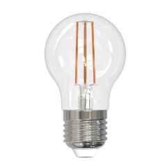 LED-G45-11W-3000K-E27-CL PLS02WH Лампа светодиодная, Форма шар, прозрачная, Серия Sky, Теплый белый свет 3000К.
