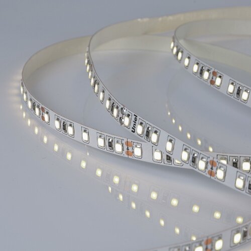 ULS-2835-120LED-m-8mm-IP20-DC24V-9.6W-m-5M-4000K Гибкая светодиодная лента на самоклеящейся основе, Катушка 5 м, в герметичной упаковке, Белый свет 4000K, ТМ Uniel. - фото 2