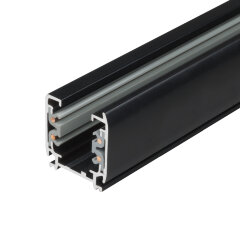UBX-AS4 BLACK 100 POLYBAG Шинопровод осветительный, тип А, Трехфазный, Цвет черный, Длина 1 м, Упаковка полиэтиленовый пакет.