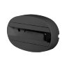 UBX-Q122 G81 BLACK 1 POLYBAG Чашка потолочного крепления, Однофазная, Черная, ТМ Volpe. - фото 1