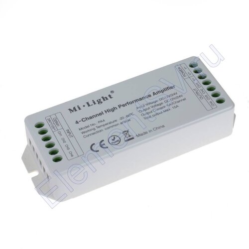 Усилитель Mi-Light PA4 P197 (12-24V, 180-360W, 4-channel) - фото