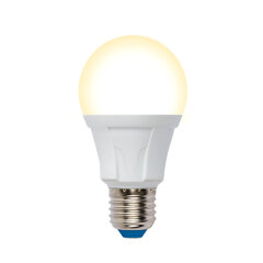 LED-A60 12W-3000K-E27-FR-DIM PLP01WH Лампа светодиодная, диммируемая, Форма А, матовая, Серия Яркая, Теплый белый свет 3000К.