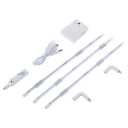 ULM-F42-3W-4200K SENSOR IP20 WHITE Комплект светодиодных полосок с датчиком движения 10Lux, Питание 4ААА, 150Lm, Белый, ТМ Uniel