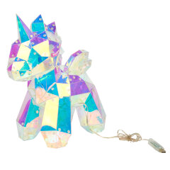 ULD-R503 USB-RGB UNICORN Светильник декоративный Единорог, с USB проводом, 60 светодиодов, RGB свет, Цвет корпуса радужный, TM Uniel