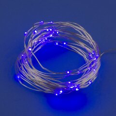 ULD-S0500-050-SCB-2AA PURPLE IP20 DEW Гирлянда светодиодная на батарейках 2AA не в-к, Роса, 5м, 50 светодиодов, Фиолетовый свет, Провод медный, TM Uniel