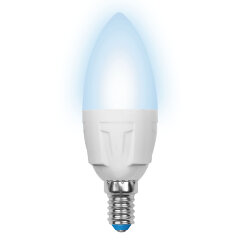 LED-C37 7W-NW-E14-FR PLP01WH Лампа светодиодная, Форма свеча, матовая, Серия ЯРКАЯ, Белый свет 4000K