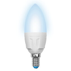 LED-C37 7W-NW-E14-FR PLP01WH Лампа светодиодная, Форма свеча, матовая, Серия ЯРКАЯ, Белый свет 4000K