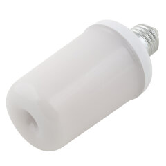 LED-L60-6W-FLAME-E27-FR PLD01WH Лампа светодиодная декоративная с типом свечения эффект пламени, Форма цилиндр, матовая.