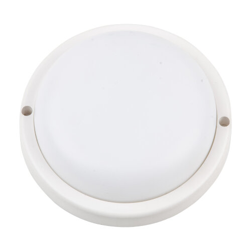 ULW-Q217 12W-6500К SENSOR IP65 WHITE Светильник светодиодный влагозащищенный, с микроволновым датчиком движения, Круг, Дневной свет 6500K, Диаметр 135 мм, Корпус белый, ТМ Volpe - фото 1