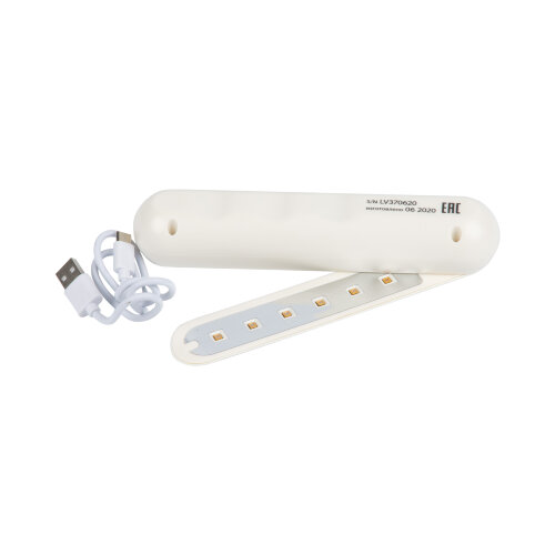 UGL-C10A-3W-UVСB WHITE Светильник ультрафиолетовый светодиодный компактный, Без озона, 275 нм, Корпус белый, ТМ Uniel - фото 9