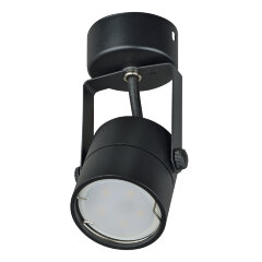 DLC-S610 GU10 BLACK Светильник декоративный накладной, серия Sotto, Без лампы, цоколь GU10, Металл, Черный, TM Fametto