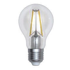 LED-A60-12W-4000K-E27-CL-DIM GLA01TR Лампа светодиодная диммируемая, Форма А, прозрачная, Серия Air, Белый свет 4000K.