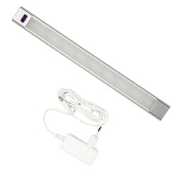 ULI-F46-5W-2700-6000K-DIM SENSOR IP20 SILVER Светильник светодиодный для мебели, 300x30x11.5мм, 400Lm, ТМ Uniel