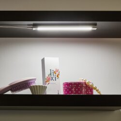 ULI-F46-5W-2700-6000K-DIM SENSOR IP20 SILVER Светильник светодиодный для мебели, 300x30x11.5мм, 400Lm, ТМ Uniel