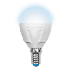 LED-G45 7W-NW-E14-FR PLP01WH Лампа светодиодная, Форма шар, матовая, Серия ЯРКАЯ, Белый свет 4000K