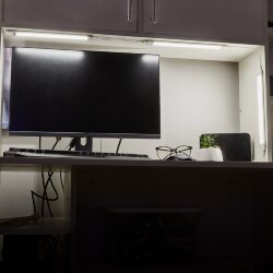 ULM-F44-3x3W-4500K-DIM SENSOR IP20 SILVER Светильники светодиодные для мебели, набор из 3-х шт, 300x35x6.5мм, 3x150Lm.ТМ Uniel