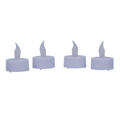 ULD-F070 WARM WHITE TEACANDLE SET4 Фигура светодиодная Свеча-таблетка на батарейках CR2032 в-к, в составе набора из 4 штук, 1 светодиод, Теплый белый свет, TM Uniel