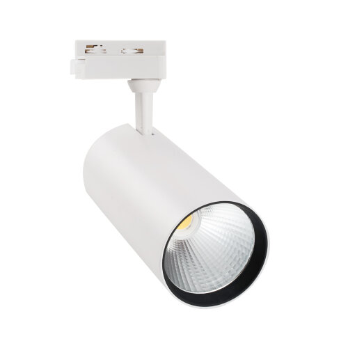 ULB-Q276 32W-3000К WHITE Светильник-прожектор светодиодный трековый, 3000 Лм Теплый белый свет 3000К, Корпус белый, ТМ Volpe. - фото 1