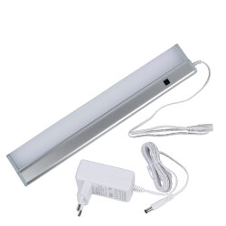 ULI-F41-5.5W-4200K-DIM SENSOR IP20 SILVER Панель линейная светодиодная ультратонкая, с бесконтактным выключателем, 300х53х14мм, 280Lm, Серебристый, ТМ Uniel