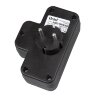 S-GES2-16PB BLACK Разветвитель сетевой с выключателем, с-з, 2 гнезда, 16А, 3500Вт, Черный, ТМ Uniel - фото 2