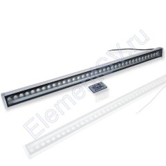 Линейный светодиодный прожектор Wallwasher + Rem Control V491 (36W, 220V, RGB)