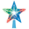 ULD-H1516-010-DTA MULTI STAR Украшение светодиодное для ёлки Звезда, 15см, 10 светодиодов, Разноцветный свет, Прозрачный провод. - фото 3