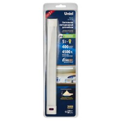 ULI-F47-5W-4500K-DIM SENSOR IP20 SILVER Светильник светодиодный для мебели, 300x30x11.5мм, 400Lm, ТМ Uniel