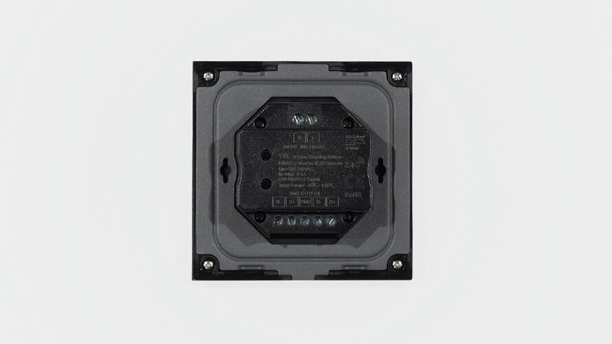 Сенсорная панель T16 Black IC22 (220V, DIM, 4 zone, DMX512, RF 2.4GHz) - фото II