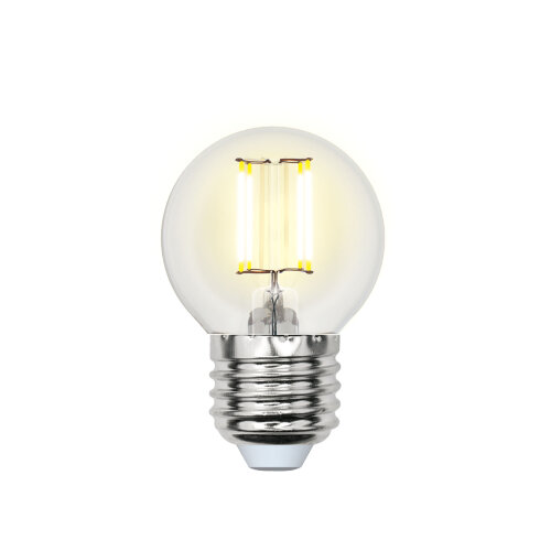 LED-G45-6W-WW-E27-CL GLA01TR Лампа светодиодная, Форма шар, прозрачная, Серия Air, Теплый белый свет 3000K - фото 1