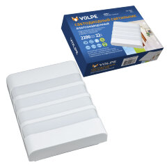 ULW-Q280 22W-4000K-S01 IP65 WHITE Светильник светодиодный влагозащищенный, Прямоугольник, Белый свет 4000K, 200x160x58 мм, Корпус белый, ТМ Volpe.