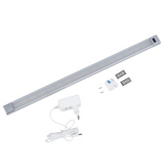 ULI-F46-8W-2700-6000K-DIM SENSOR IP20 SILVER Светильник светодиодный для мебели, 500x30x11.5мм, 600Lm, ТМ Uniel