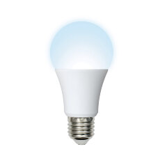 LED-A60-9W-6500K-E27-FR-NR Лампа светодиодная, Форма A, матовая, Серия Norma, Дневной белый свет 6500K, Картон, ТМ Volpe