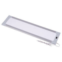ULI-F42-7.5W-RGB-RC-DIM SENSOR IP20 SILVER Панель линейная светодиодная ультратонкая, с бесконтактным выключателем, диммер, пульт ду, 460х120х11мм, 260Lm, Серебристый, ТМ Uniel