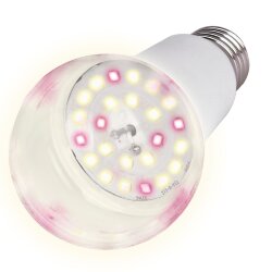 LED-A60-10W-SPFB-E27-CL PLP30WH Лампа светодиодная для растений, Форма A, прозрачная, Спектр для фотосинтеза