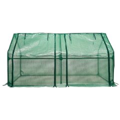 UGH-S31 L180 GREEN-GREEN Парник уличный, 180x90x90см, Металлическая труба в ПВХ, цвет зеленый, Тент из армированного полиэтилена 135г-м2, цвет сетки зеленый, TM ФитоЛето