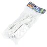 S-CU2-5 WHITE Удлинитель серии Ultra, шнур 5м., 2 гнезда, 10A, б-з, Белый, TM Uniel - фото 2