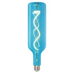 LED-SF21-5W-SOHO-E27-CW BLUE GLS77BL Лампа светодиодная SOHO, Синяя колба, Спиральный филамент