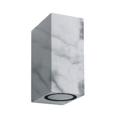 UUL-P42A 2х6W-GU10 IP65 MARBLE Светильник уличный, под две лампы GU10, Архитектурный накладной, Цвет корпуса мрамор, TM Uniel