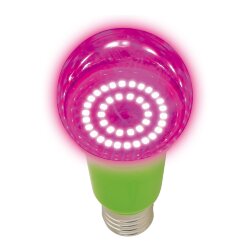 LED-A60-15W-SPSB-E27-CL PLP30GR Лампа светодиодная для растений, Форма A, прозрачная, Спектр для рассады и цветения, Картон, ТМ ФитоЛето