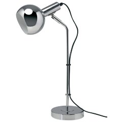 UML-B702 E14 SILVER Светильник настольный, 60W, Цоколь Е14, Механический выключатель, Серебристый, ТМ Uniel