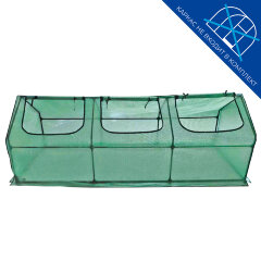 UGT-S32 L270 GREEN Тент из армированного полиэтилена 135г-м2 для парника 270x90x90см, Цвет сетки зеленый, TM ФитоЛето