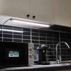 ULI-F45-9W-4500K-DIM SENSOR IP20 SILVER Светильник светодиодный для мебели, 600x35x16мм, 600Lm, ТМ Uniel