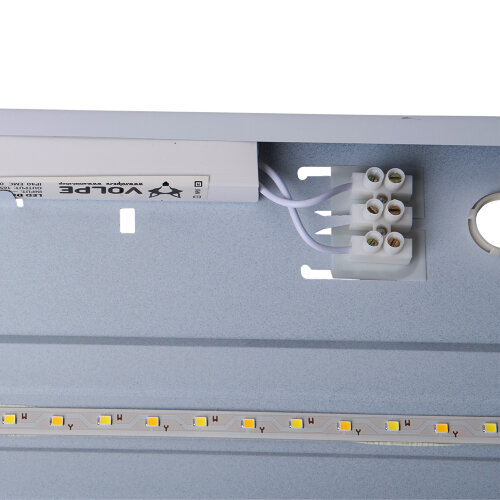 ULP-Q116 6060-36W-4000K+6500K WHITE Светильник светодиодный потолочный универсальный, Белый свет4000K-Холодный свет5000К-Дневной свет6500K, Рассеиватель матовый, Встроенный и-п, Корпус белый, ТМ Volpe - фото 7